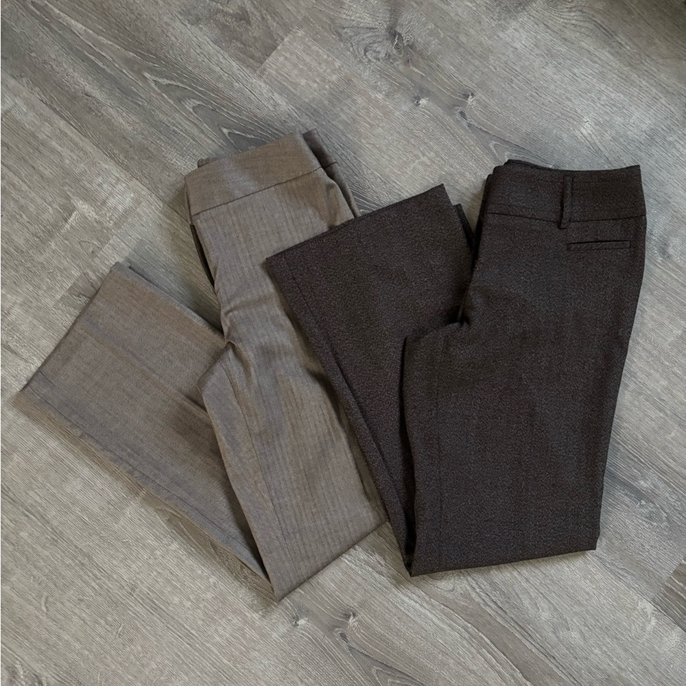 Apt. 9/ Croft and barrow women’s Dress Pants - tan and dark brown